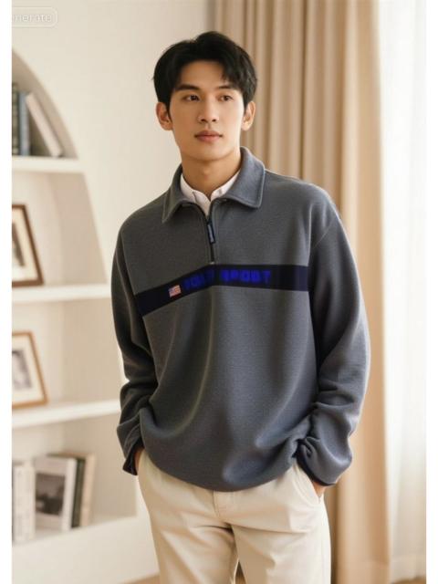 Other Designers Polo Ralph Lauren - Vintage Ralph Lauren Polo Sports Quarter Zip Fleece Sweater