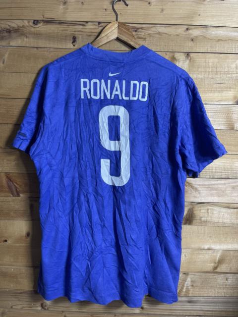 Vintage nike brazil ronaldo nazario 9 tshirt