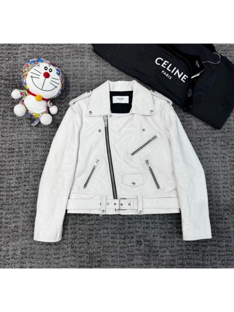 Celine White Leather Jacket F38