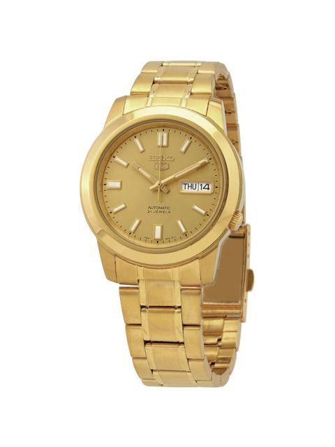 Other Designers Seiko 5 Automatic Gold Dial Yellow Gold-tone Men's Watch SNKK20K1