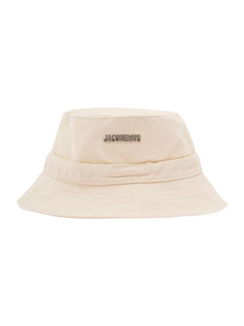 JACQUEMUS Jacquemus Men 'Le Bob Gadjo' White Bucket Hat In Cotton Man