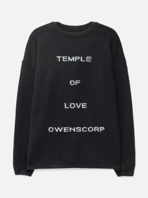 Rick Owens TEMPLE ROUND NECK SWEATER