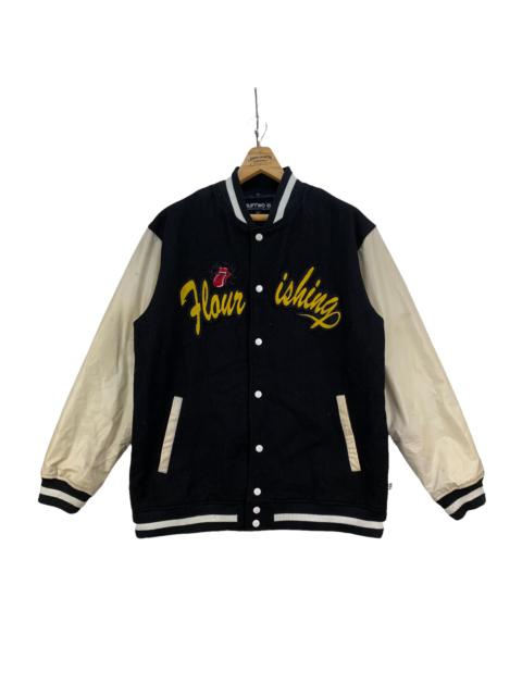 Other Designers Japanese Brand - flourishing unbiased Embroidery Big Logo Varsity #3939-136