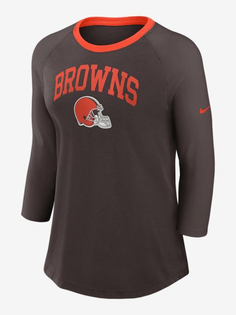Nike Cleveland Browns Women's Nike NFL 3/4-Sleeve T-Shirt