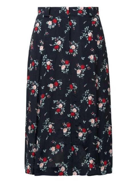 N°21 floral-print pleated skirt