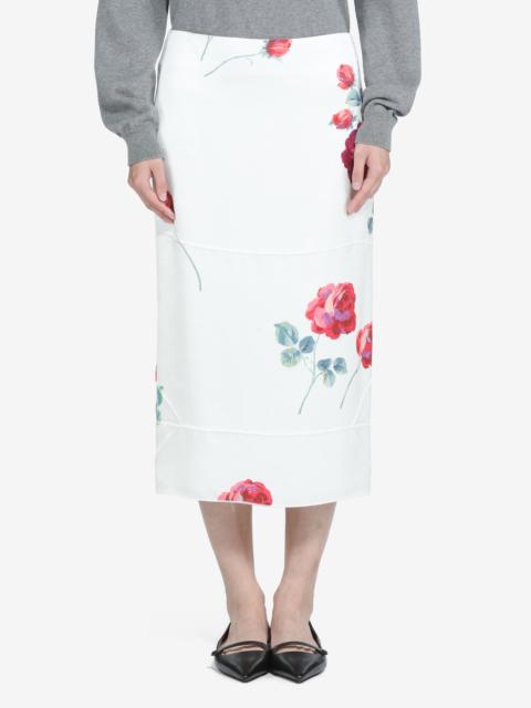 N°21 PENCIL SKIRT WITH FLORAL PRINT