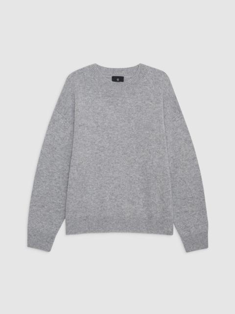 ANINE BING Lee Crew Sweater - Medium Heather Grey