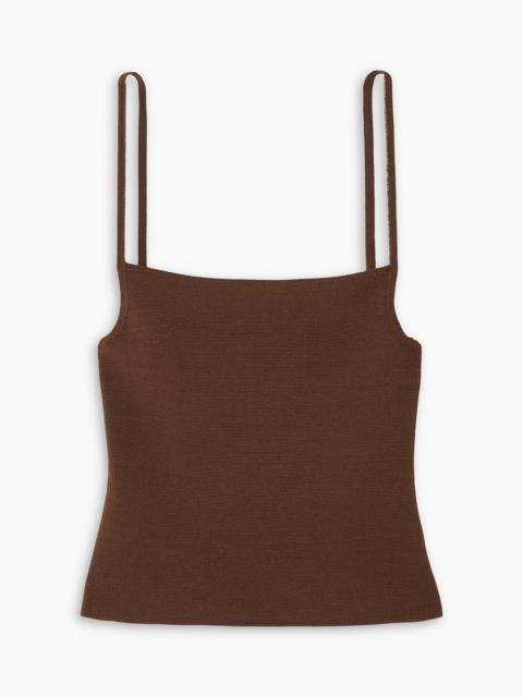 MATTEAU Square stretch-knit top