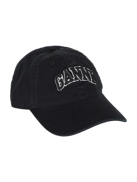GANNI Washed Cotton Canvas Cap Emb
