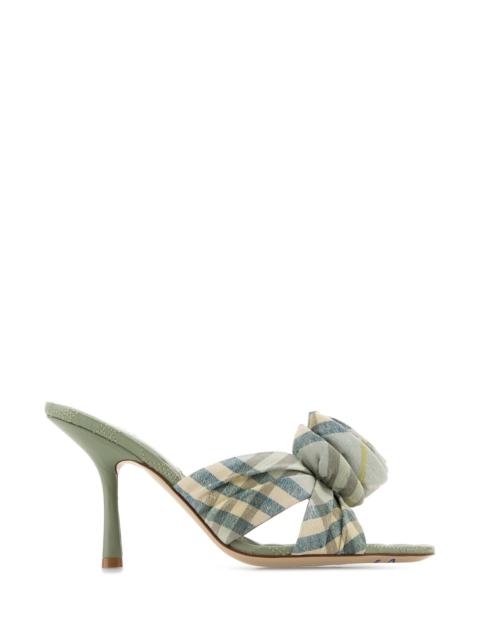 Burberry Embroidered fabric Mews mules