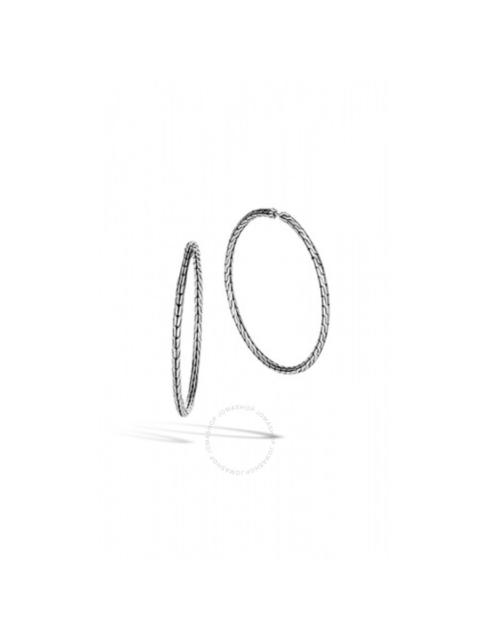 John Hardy - John Hardy 45Mm Classic Chain Sterling Silver Hoop Earring - Eb90374