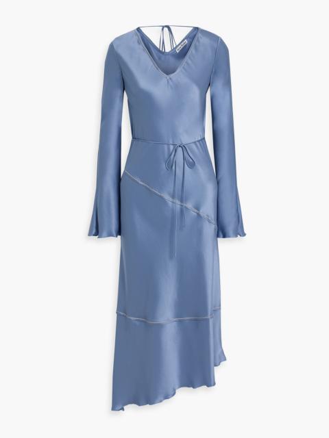 Acne Studios Asymmetric satin midi dress