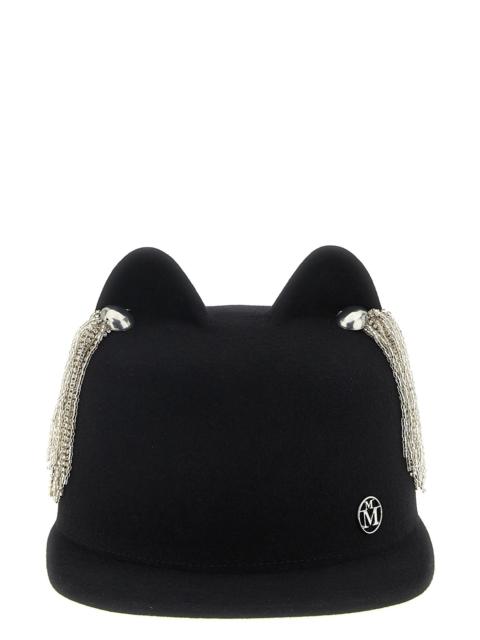 MAISON MICHEL 'Jamie' hat with crystals