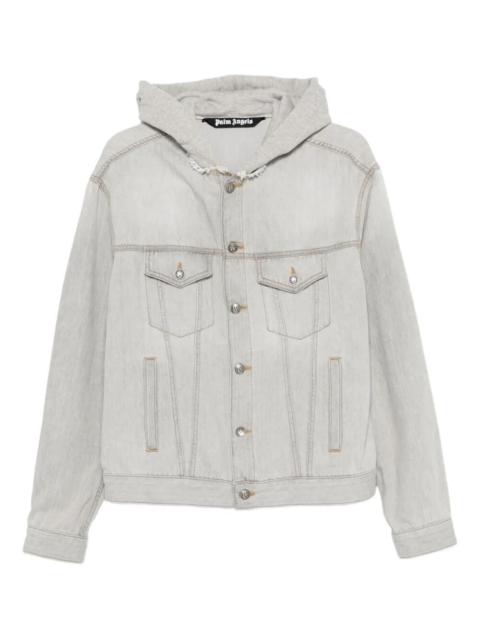 Palm Angels `Curved Logo` Denim Jacket