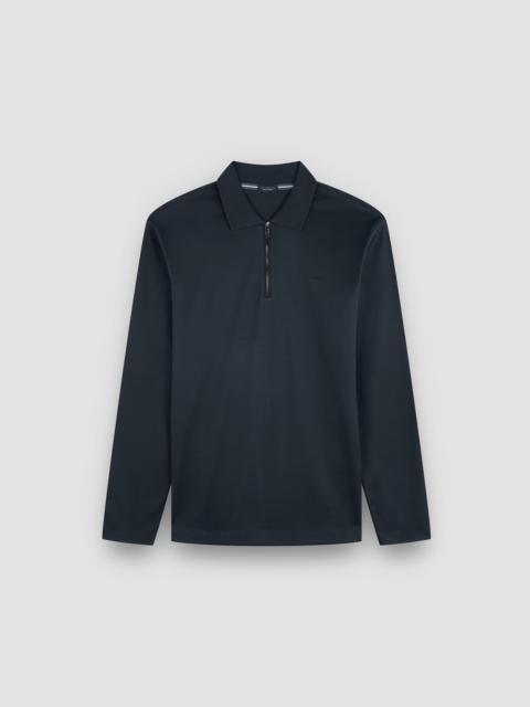 Paul & Shark AQUA TOUCH COTTON ZIP-UP POLO SHIRT