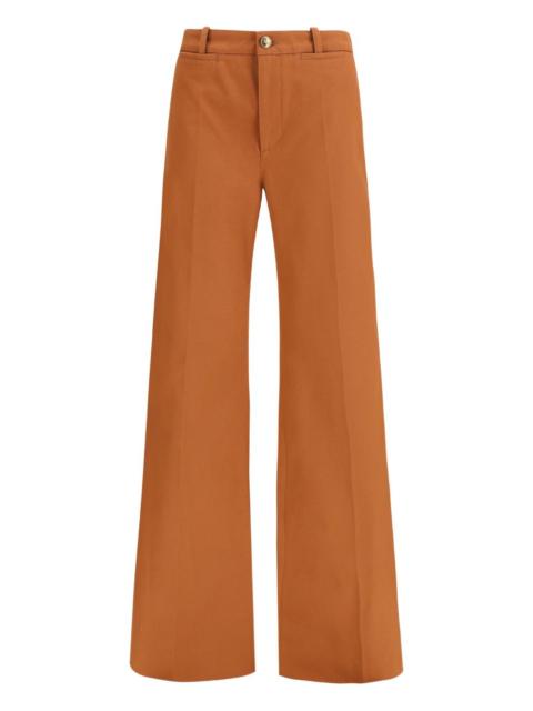 Chloé Chloé Women Canvas Wide-Leg Trousers