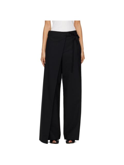MM6 Maison Margiela Black Wool Blend Trousers