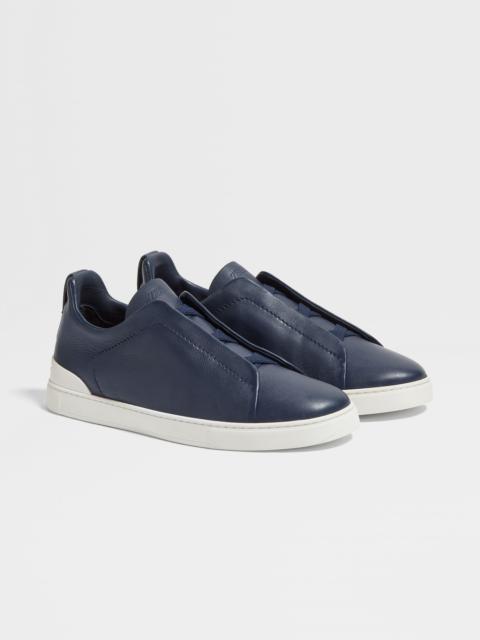 ZEGNA BLUE TRIPLE STITCH™ SECONDSKIN SNEAKERS