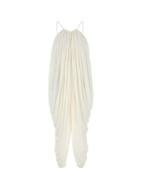 Loewe Loewe Women White Silk Dress