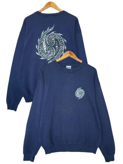 Other Designers Vintage 90s T&C Town And Country Made In Usa Navy Sweatshirt