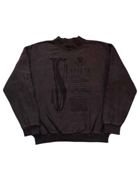 Other Designers Designer - Vintage Valenza Po Crewneck Sweatshirt Big Logo Embroidered