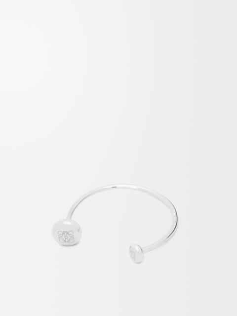 Loewe Anagram Pebble cuff in sterling silver