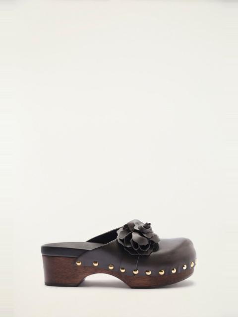 FARM RIO Dark Brown Flower Clog
