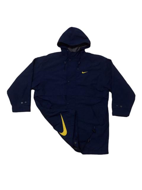 Vintage Nike Swoosh Big Logo Parka Windbreaker Rare jacket