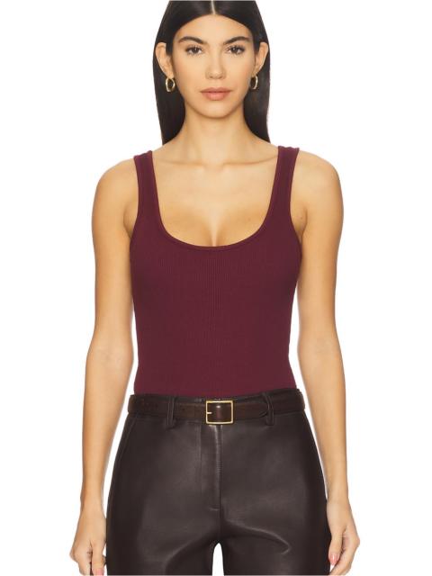 L'AGENCE Nica Scoop Neck Tank Bodysuit