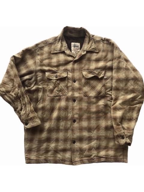 Other Designers Streetwear - Vintage Stussy “Dragons Words” Flannel Jacket