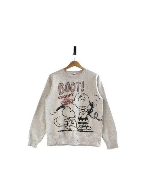 Other Designers Peanuts × Vintage - Peanuts Snoopy Double Side Prints Crewneck