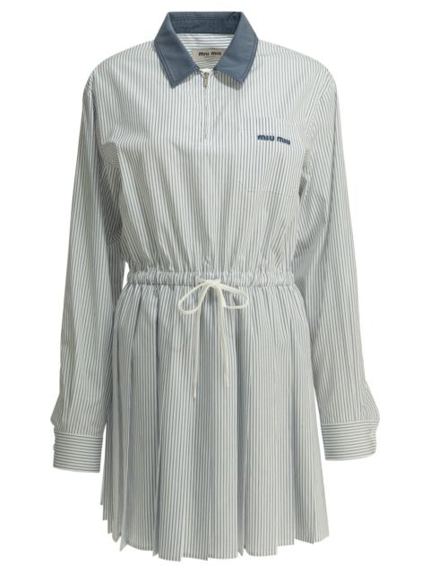 Miu Miu Miu Miu Chemiser Dress Grey Women