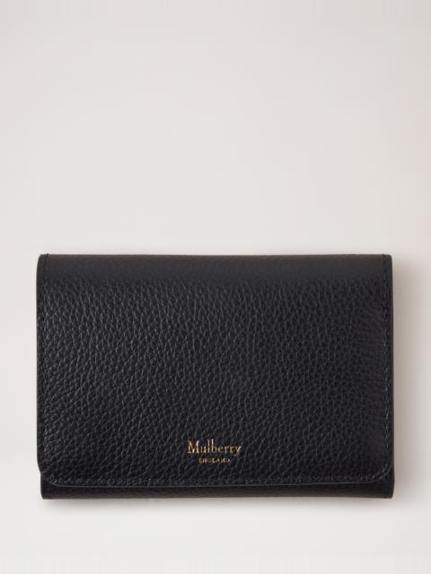Mulberry Continental Trifold
Black Small Classic Grain