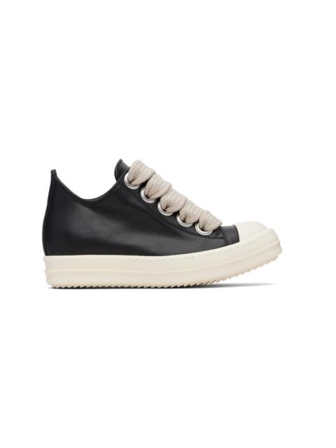Rick Owens Black Concordians Jumbolace Low Sneaks Sneakers