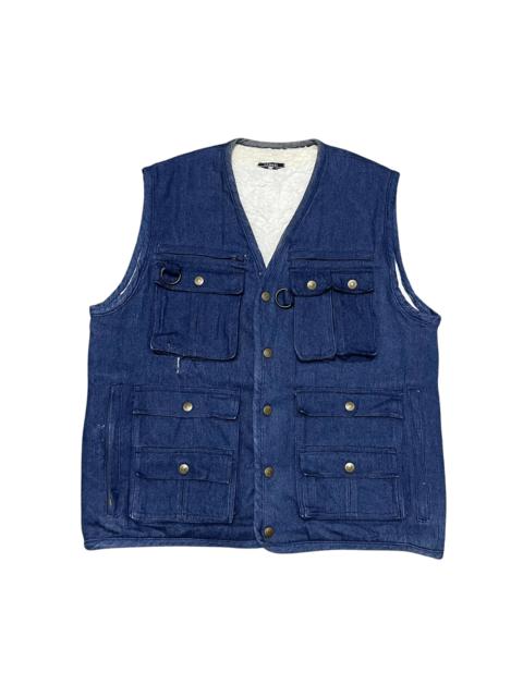 Other Designers Issey Miyake - Vintage CP Campri Utility Mutli Pocket Indigo Vest
