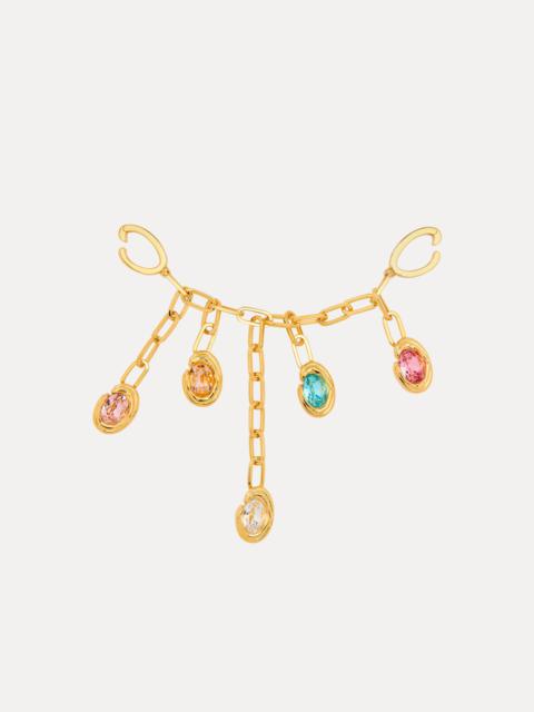 Oscar de la Renta CRYSTAL O BAG CHARM