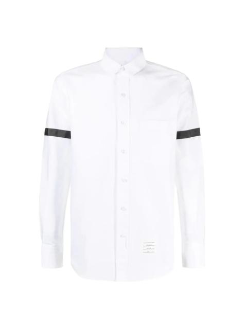 Thom Browne Straight Fit Mini Round Collar Shirt