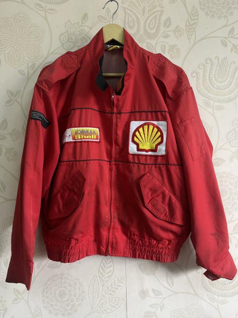 Vintage Japan Formula 1 Shell Workers Dirty Bomber Jacket