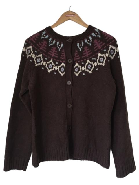 Lacoste Knitwear Blended Wool Cardigan
