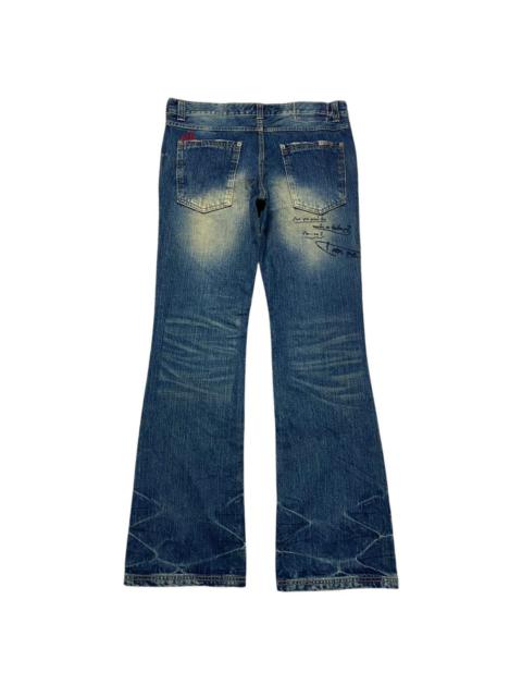 If Six Was Nine - OF THE NEIGE Poem Denim Flare Jeans