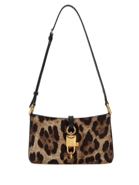 Dolce & Gabbana Printed fabric Lock shoulder bag