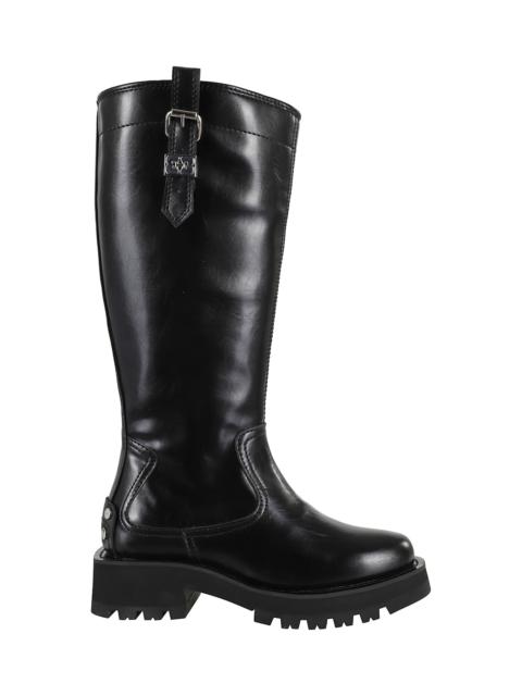 Studs High Boot Crinkle