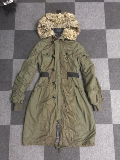 Diesel PAR7 DIESEL Italy Very Rare Archival Two Tone Military Parka