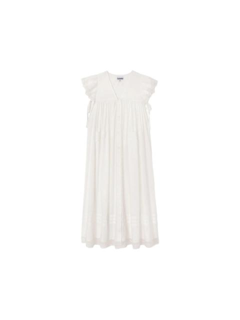 GANNI Ganni White Dresses - Day Dresses Women