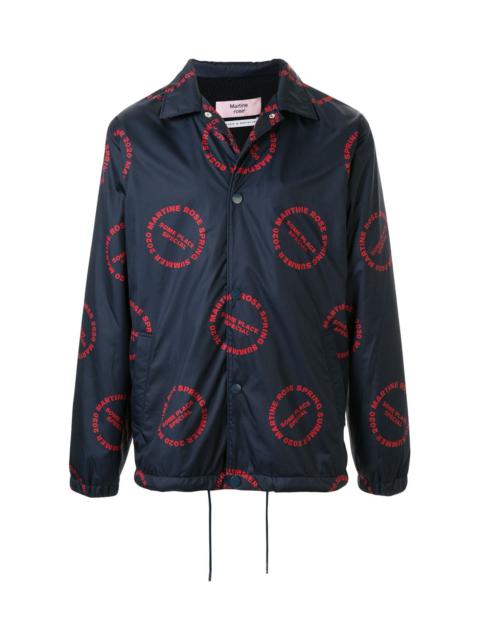 Martine Rose LOGO PRINT BOMBER JACKET