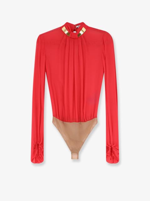 ELISABETTA FRANCHI Elisabetta Franchi Viscose Shirt with Body Detail Red