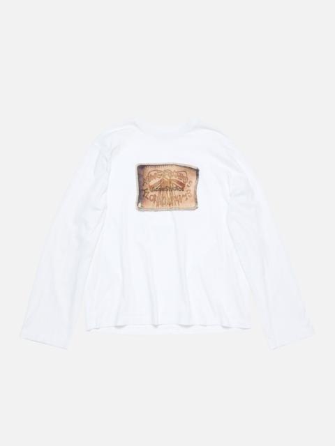 Acne Studios Print long-sleeve t-shirt - White