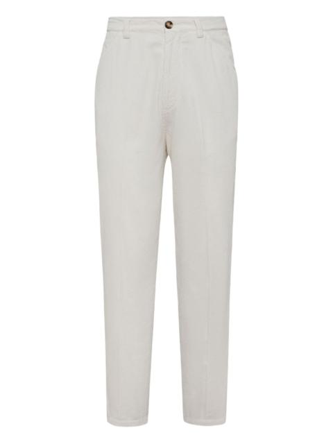 Brunello Cucinelli pleated tapered trousers