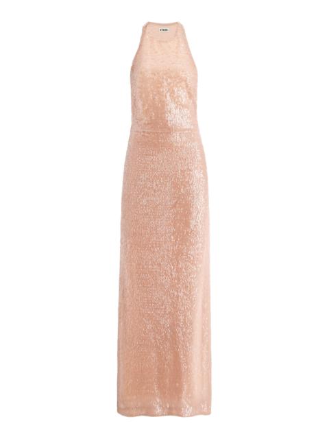 STAUD Bree Sequined Gown pink