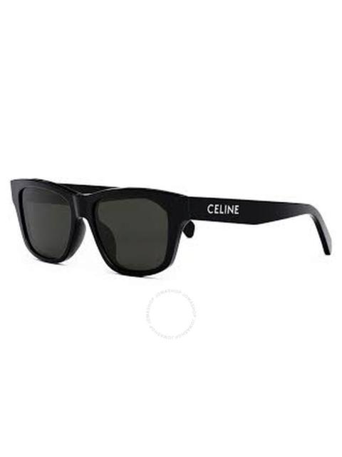 CELINE Celine Monochroms Smoke Square Men's Sunglasses CL40249U 01A 55